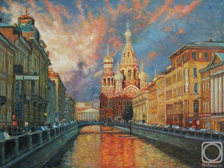 Razzhivin Igor. Shades of St. Petersburg in the evening