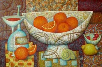 Still life with oranges. Sulimov Alexandr