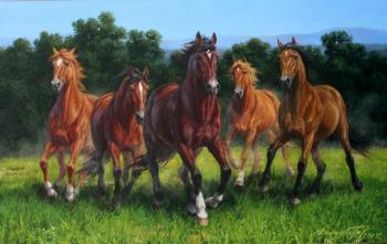 Wind Towards (Herd of Horses). Danchurova Tatyana