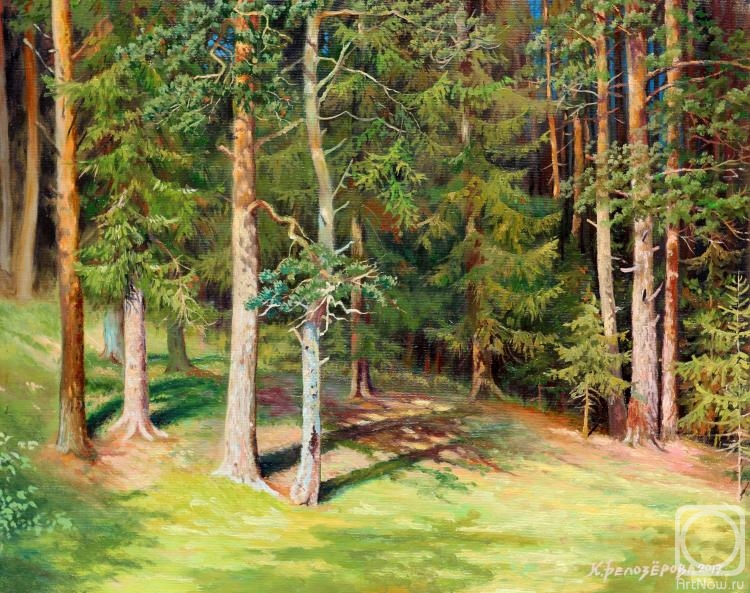 Belozerova Oksana. Forest (based on the picture of Shishkin)