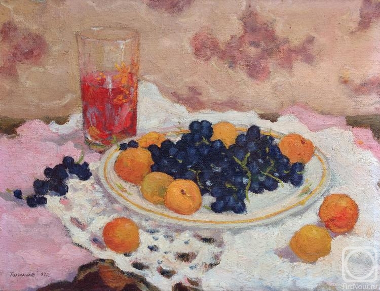 Tolmachev Alexandr. Still life with apricots
