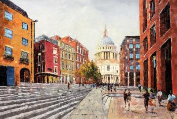 London City View of St. Paul's Cathedral. Vevers Christina