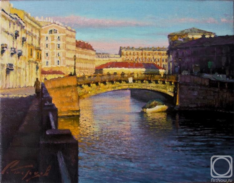 Bortsov Sergey. Large stable bridge. By evening