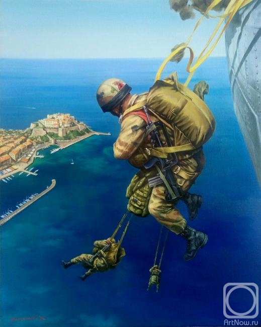 Ponomarev Evguenii. Parachuting of 2eme company