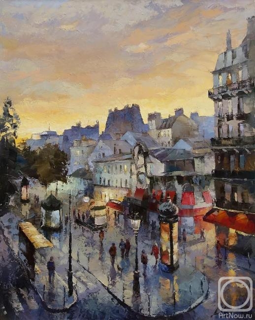 Kotunov Dmitry. View of Montmartre