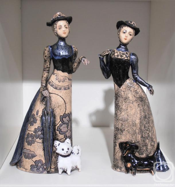 Kuznetsova Margarita. Ladies on a walk