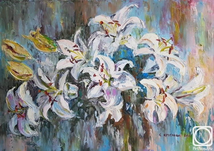Kruglova Svetlana. Lilies in the Rain