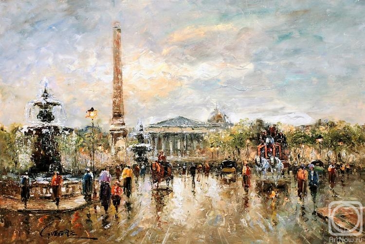 Vevers Christina. Landscape of Paris, by Antoine Blanchard's Place de la Concorde