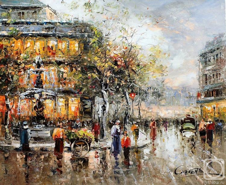 Vevers Christina. Landscape by Antoine Blanchard. Comedie