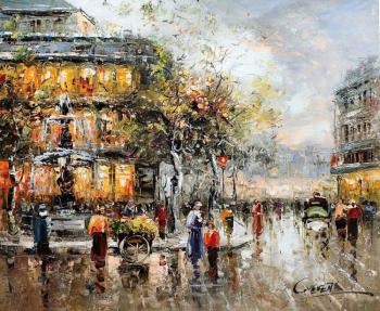 Landscape by Antoine Blanchard. Comedie. Vevers Christina