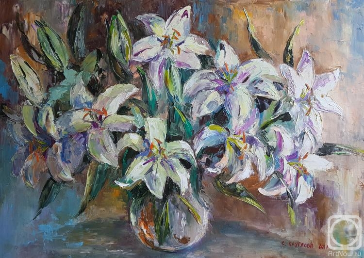 Kruglova Svetlana. Lilies in the vase