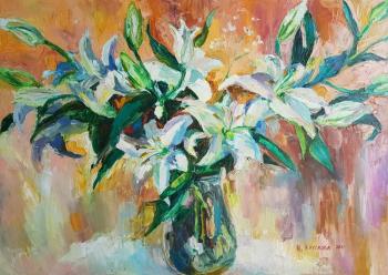 White lilies. Kruglova Irina