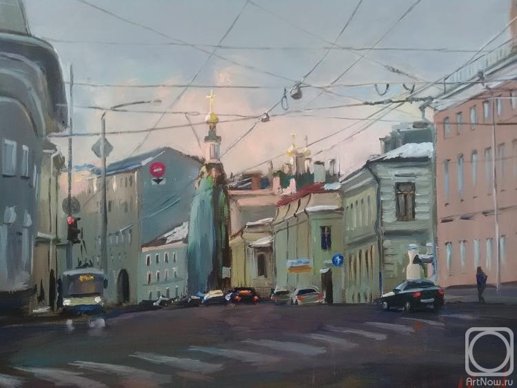 Korolev Andrey. View of Solyanka Street in February (option)