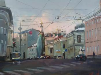 View of Solyanka Street in February (option). Korolev Andrey