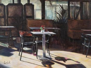 Table in cafe, Aix-en-Provence (Sun And Shade). Goldstein Tatyana