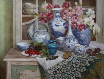Still life with Chinese porcelain