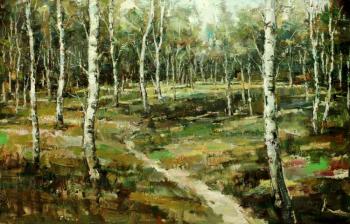 Landscape with birches. Sharabarin Andrey