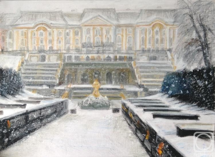 Shenec Anna. Peterhof in winter