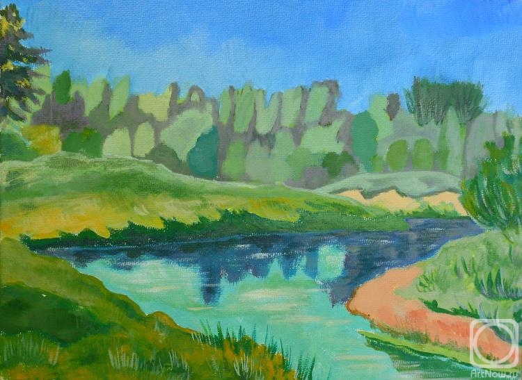 Klenov Andrei. Nerl river (June)