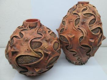 Decorative "bionic" vases. Puchkov Dmitriy