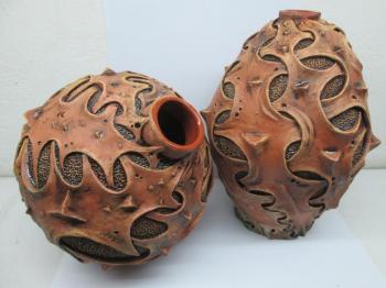 Decorative "bionic" vases. Puchkov Dmitriy