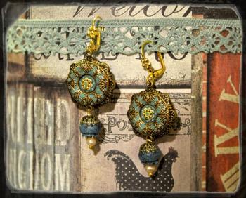 Earrings blueberry. Lapygina Anna