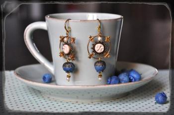 Earrings blueberry. Lapygina Anna