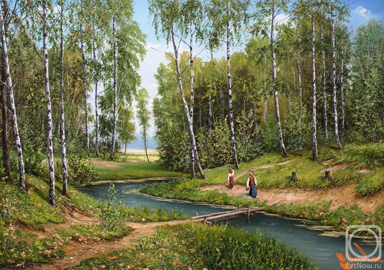 Lysov Yuriy. In a birch wood