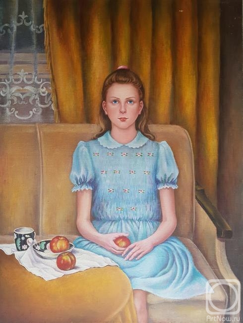 Kruglova Svetlana. Girl with peaches