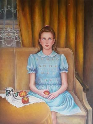 Girl with peaches (Artwork Picture). Kruglova Svetlana