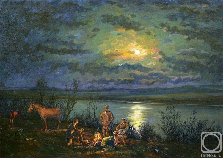 Panov Eduard. Moonlit night
