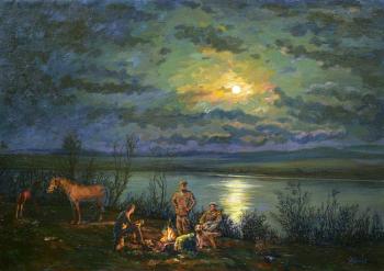 Panov Eduard Parfirevich. Moonlit night