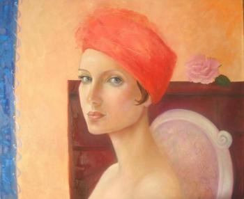 Stranger in a red turban. Kropacheva Elena