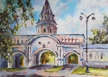 Front entrance gates of the manor Izmailovo. Kruglova Svetlana