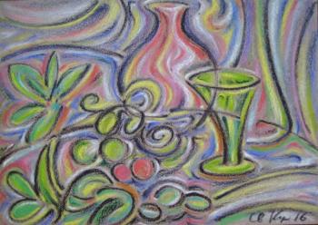 Still life with green glass