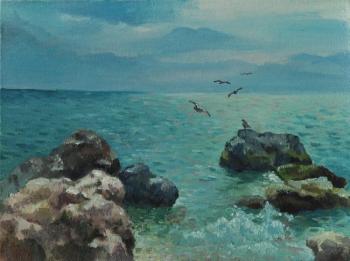 Seagulls on the sea. Stepanova Elena