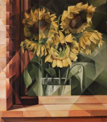 Sunflowers. Cubo-futurism. Krotkov Vassily