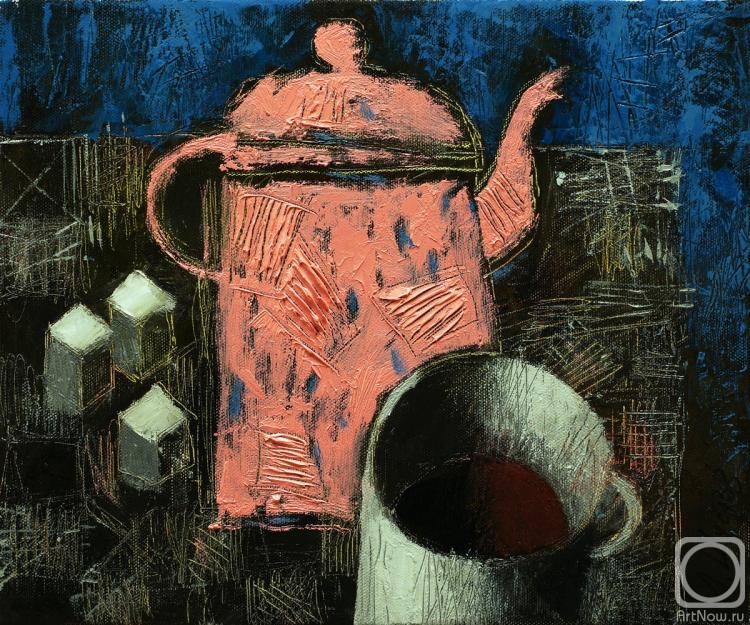 Shustov Andrey. Painted teapot