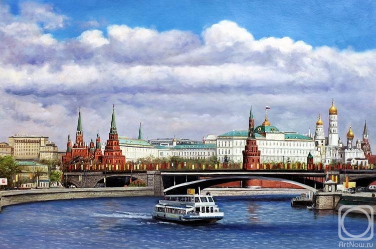 Romm Alexandr. River trip on the Moscow river