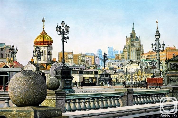 Romm Alexandr. Walk around Moscow. Next to the Cathedral of Christ the Savior