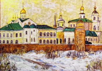 At the walls of the Staro-Golutvin Monastery. Volkhonskaya Liudmila