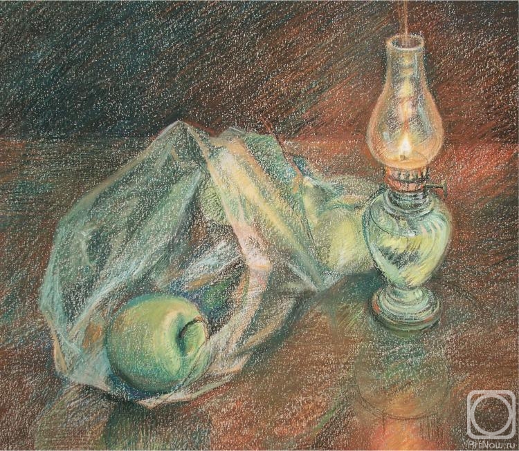 Odnolko Natalia. Still life with a lamp
