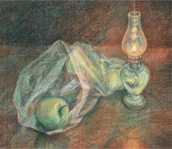 Still life with a lamp. Odnolko Natalia