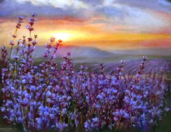 Lavender sunset. Konyuhova Natalia