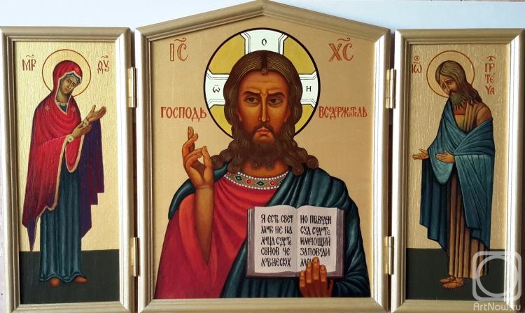 Markoff Vladimir. Icon-folded triptych "Lord Almighty"