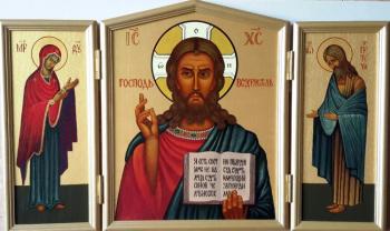 Icon-folded triptych "Lord Almighty"