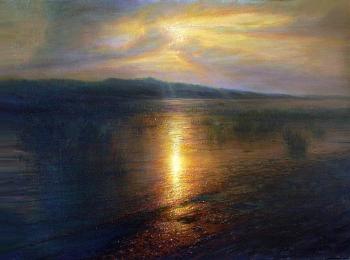 evening on the river. Maykov Igor