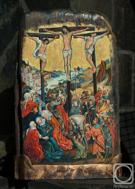Sergeev Sergey. Decorative work on a fragment of the Augsburg Altar