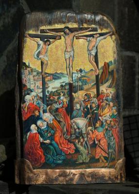Decorative work on a fragment of the Augsburg Altar. Sergeev Sergey