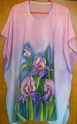 Tunic "Delicate irises"